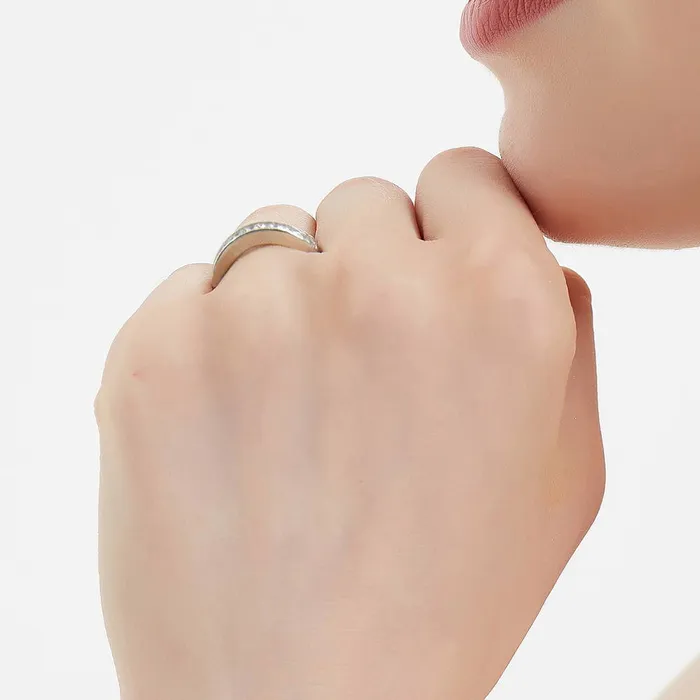 Rings BERRICLE Solitaire 3ct Princess CZ Ring Set in Sterling Silver