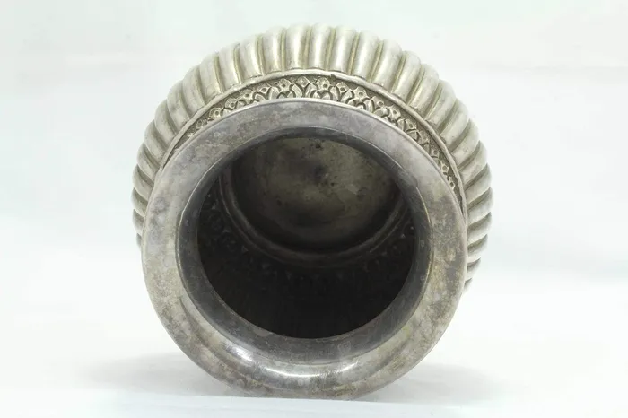 Rings Dropshipped via Social Commerce Network PH Artistic Handcrafted 925 Sterling Silver Urn Pot Engraved Design Home Decorative