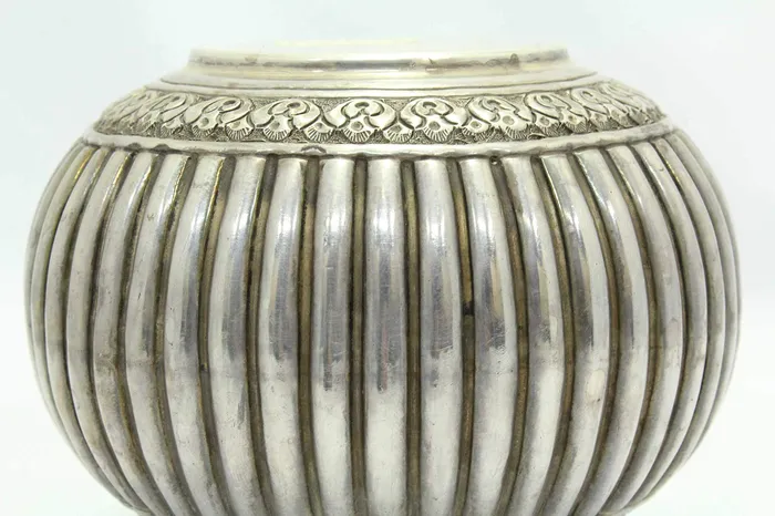 Rings Dropshipped via Social Commerce Network PH Artistic Handcrafted 925 Sterling Silver Urn Pot Engraved Design Home Decorative