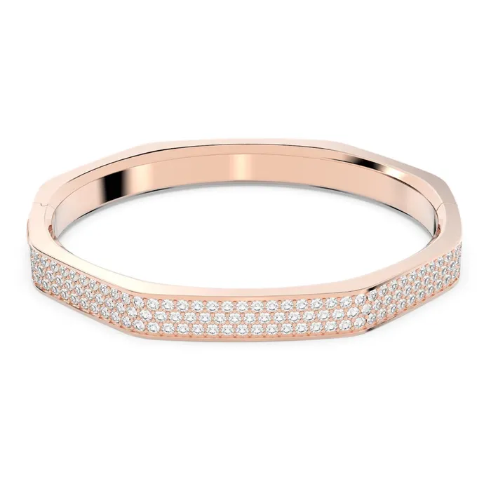Rings Swarovski Swarovski Dextera bangle Octagon shape White Rose goldtone plated Rings Swarovski Swarovski Dextera bangle Octagon shape White Rose goldtone plated
