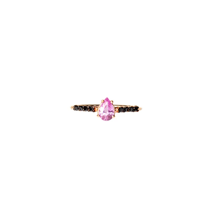 Rings Terzihan Terzihan 14 Carat Pink Gold Ring With Diamonds Size 65 Rings Terzihan Terzihan 14 Carat Pink Gold Ring With Diamonds Size 65