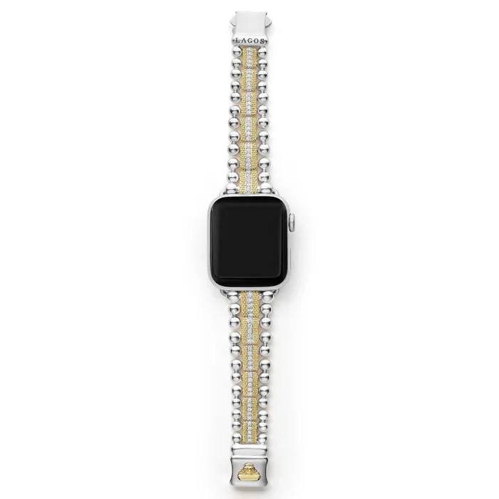 Smart Caviar 18K Gold and Diamond Caviar Beaded Watch Bracelet3845mm LAGOS Bracelets Smart Caviar 18K Gold and Diamond Caviar Beaded Watch Bracelet3845mm LAGOS Bracelets