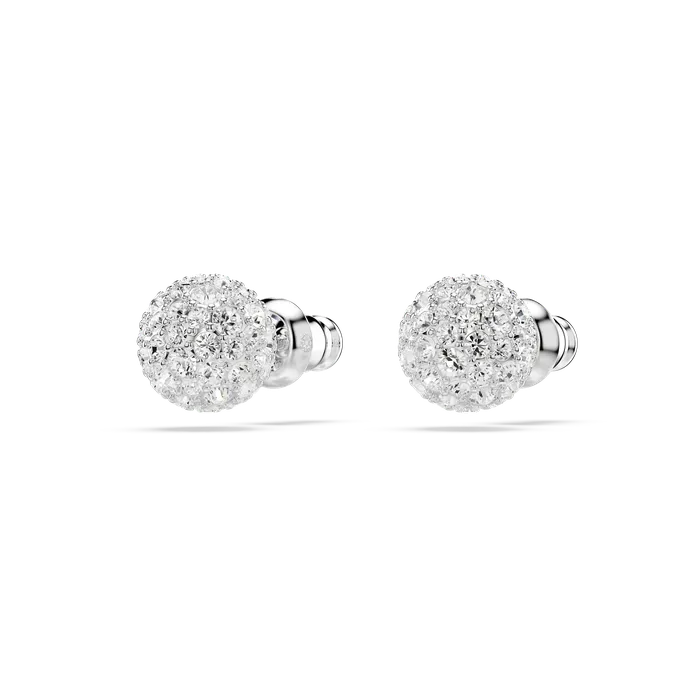 Swarovski Earrings Swarovski Dextera Stud Earrings Round Cut White Rhodium Plated