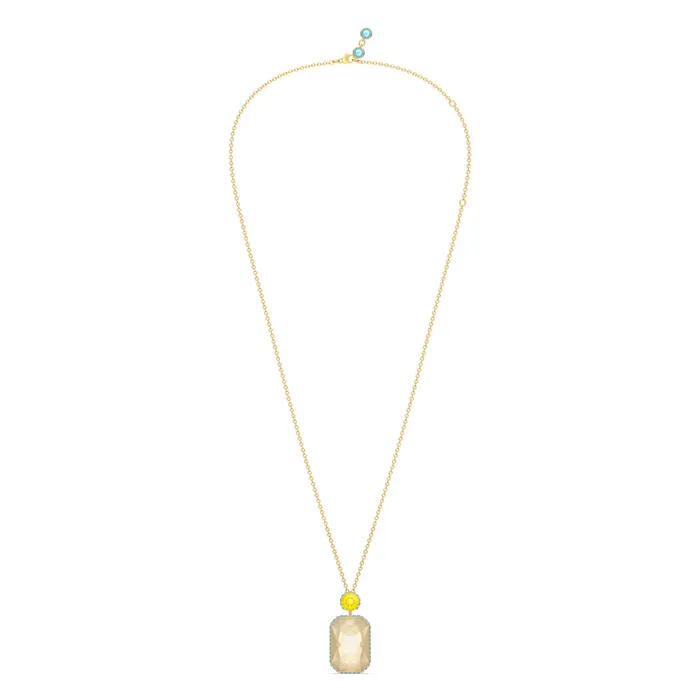 Swarovski Necklaces Swarovski Orbita Necklace Octagon Cut Crystal Multicolored GoldTone Plated Swarovski Necklaces Swarovski Orbita Necklace Octagon Cut Crystal Multicolored GoldTone Plated
