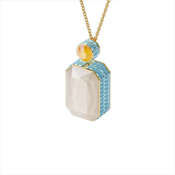 Swarovski Necklaces Swarovski Orbita Necklace Octagon Cut Crystal Multicolored GoldTone Plated Swarovski Necklaces Swarovski Orbita Necklace Octagon Cut Crystal Multicolored GoldTone Plated