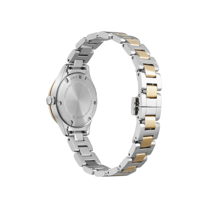 Victorinox Bracelets Victorinox Alliance XS 28 White MOP Dial 2Tones SilverRoseGold Bracelet Womens Watch