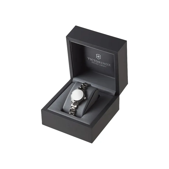 Victorinox Bracelets Victorinox Alliance XS 28 White MOP Dial 2Tones SilverRoseGold Bracelet Womens Watch