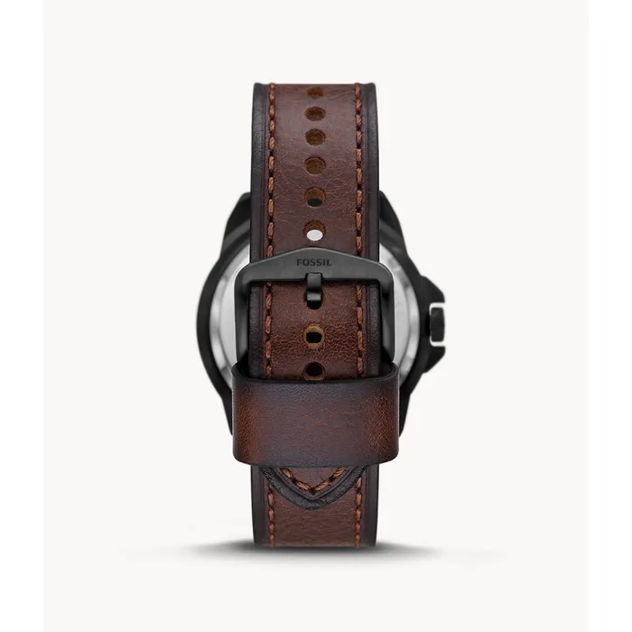 Watches Fossil Fossil Bronson Mens Automatic Brown Eco Leather Watch Watches Fossil Fossil Bronson Mens Automatic Brown Eco Leather Watch