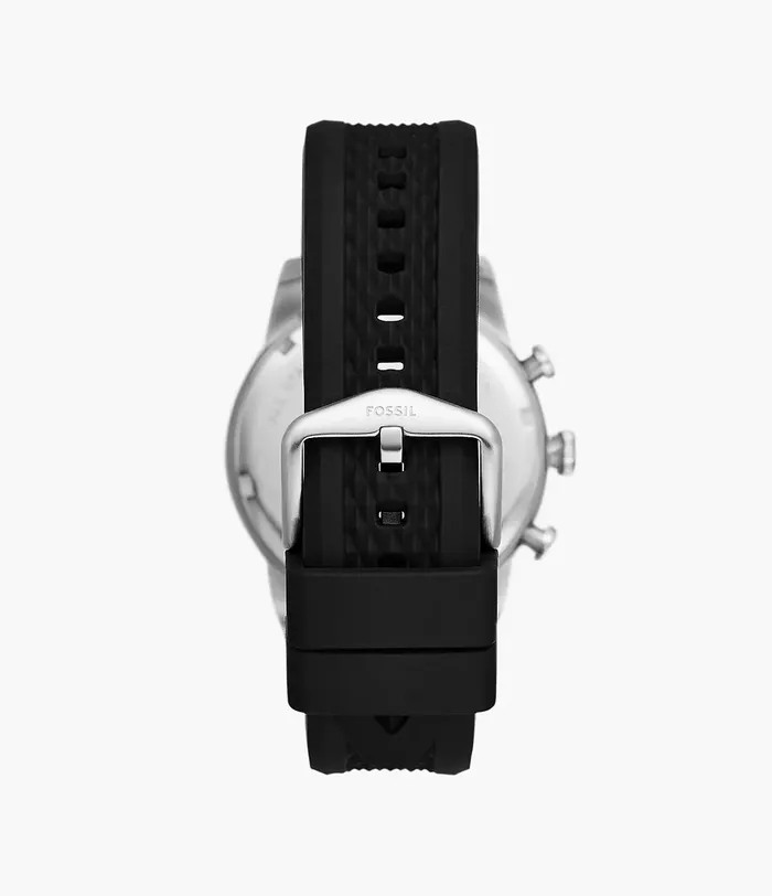 Watches Fossil Fossil Sport Tourer Chronograph Gents Black Silicone Watch