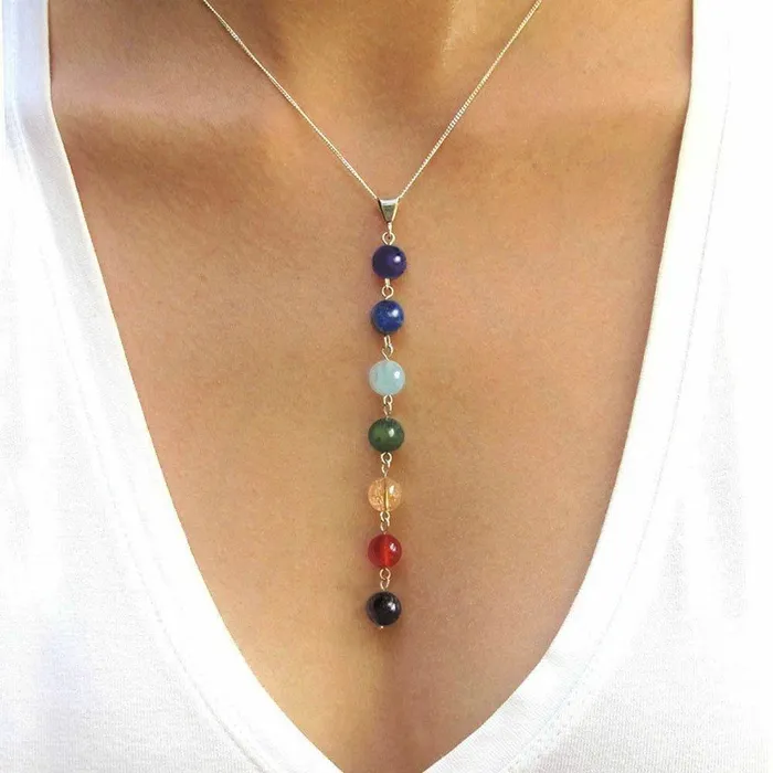 WickedAF 7 Chakra Beads Necklace Necklaces