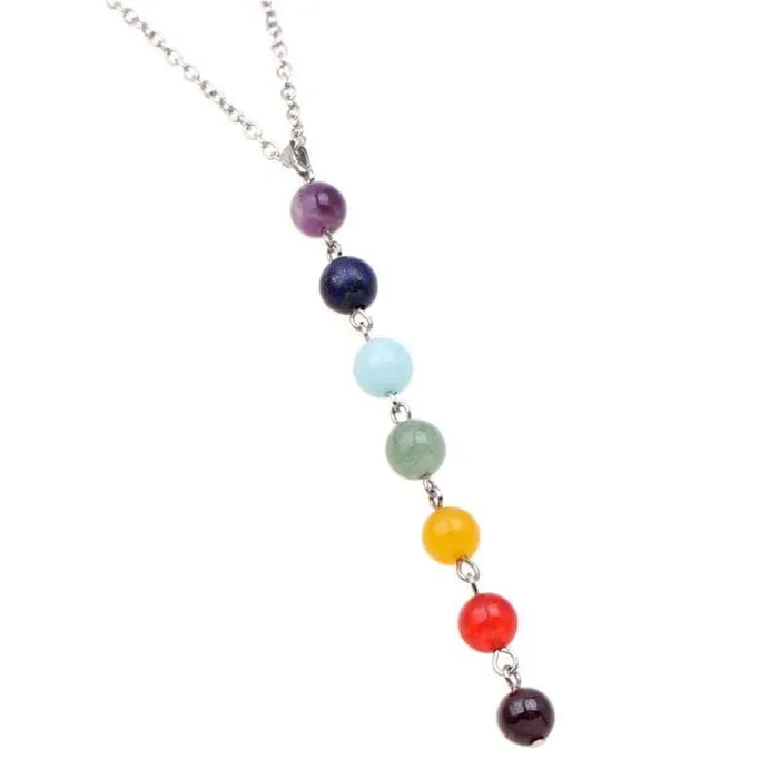 WickedAF 7 Chakra Beads Necklace Necklaces