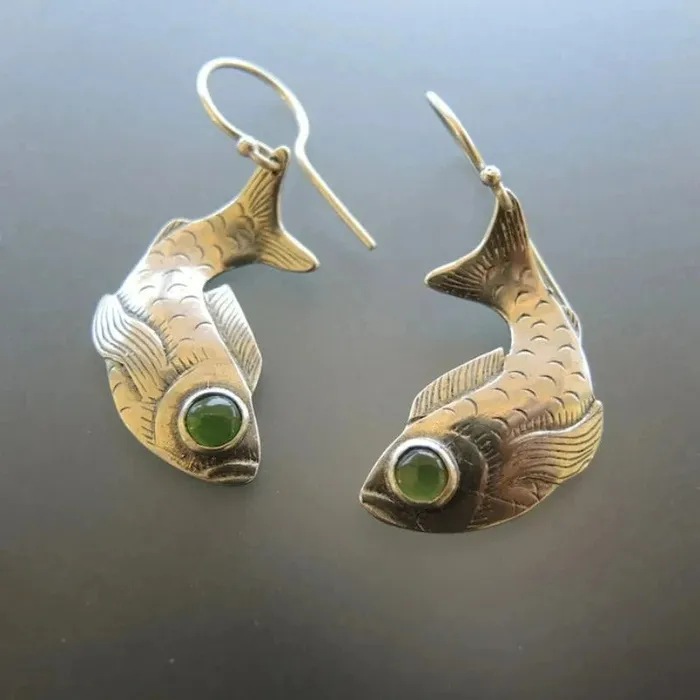 wickedafstore Earrings Fish Totem Earrings