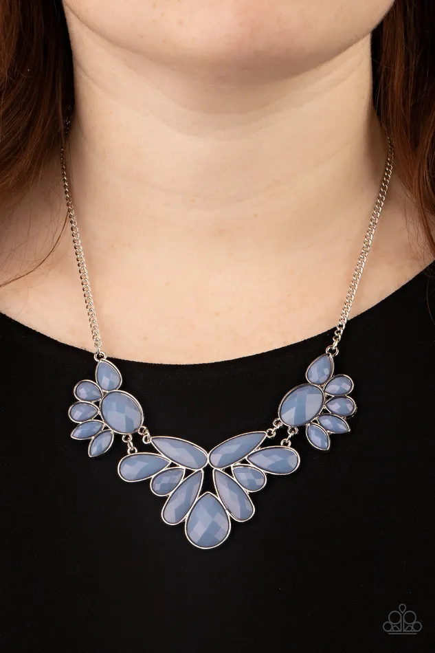 All Eyes On U Jewelry Paparazzi Accessories A Passing FANcy Blue Paparazzi Necklace Necklaces