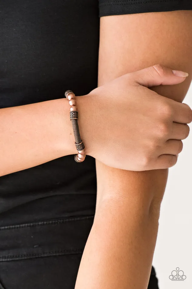 All Eyes On U Jewelry Paparazzi Accessories Bracelets Talk Some Sensei Copper Paparazzi Bracelet