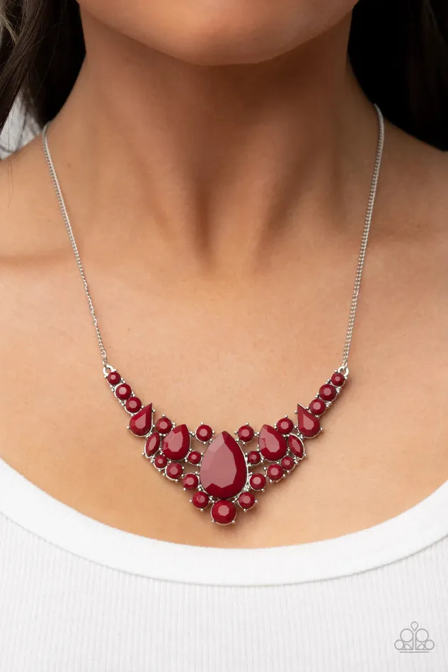 All Eyes On U Jewelry Paparazzi Accessories Necklaces Bali Ballroom Red Paparazzi Necklace
