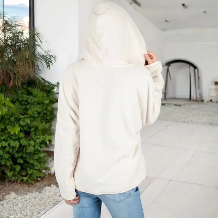 AnnaKaci Rings Two Tone Lined Hooded Jacket with Contrast Trim AnnaKaci Rings Two Tone Lined Hooded Jacket with Contrast Trim