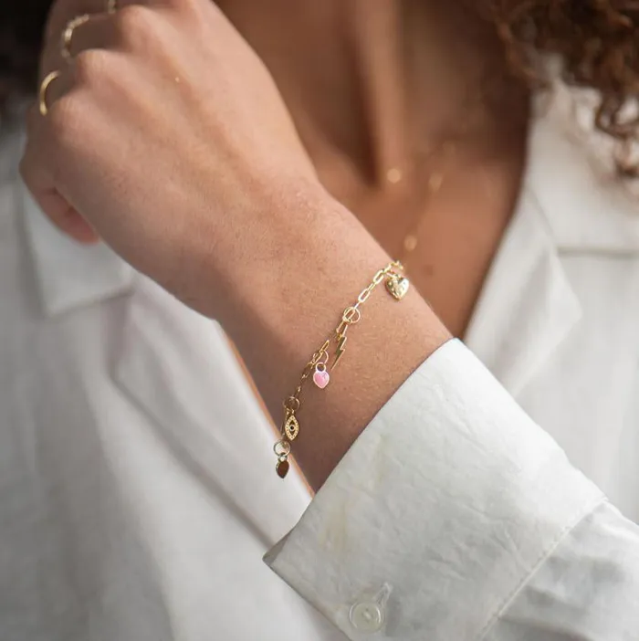 Bracelets Suetables 10k Gold Lyla Paperclip Bracelet