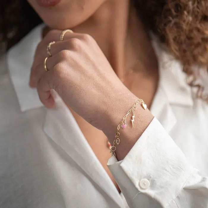 Bracelets Suetables 10k Gold Lyla Paperclip Bracelet