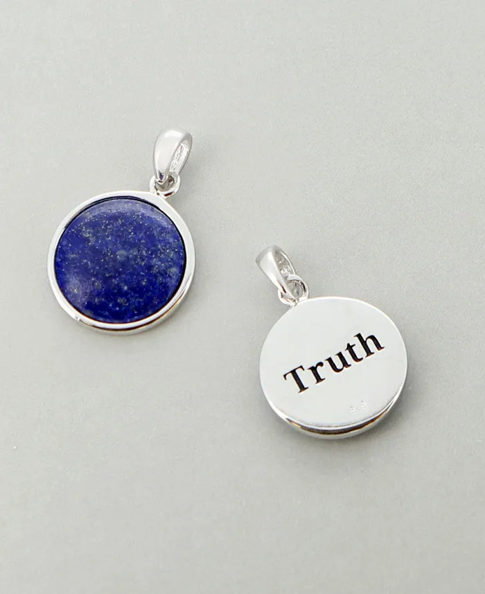 Buddha Groove Necklaces Truth Lapis Sterling Silver Pendant