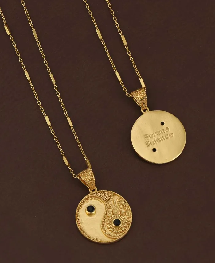 Buddha Groove Necklaces Yin Yang and Black Onyx Necklace