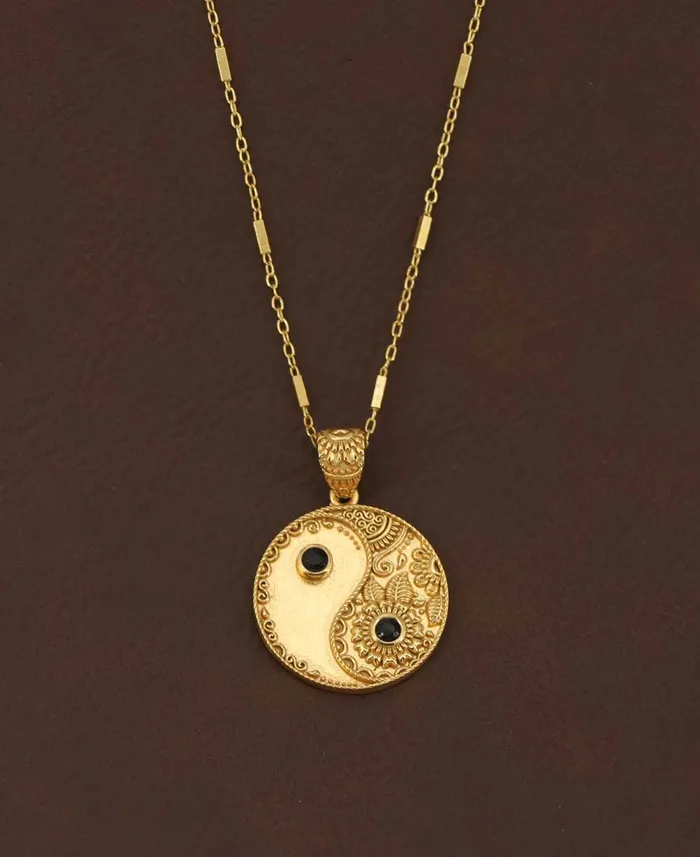 Buddha Groove Necklaces Yin Yang and Black Onyx Necklace