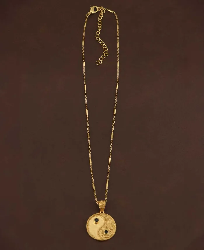 Buddha Groove Necklaces Yin Yang and Black Onyx Necklace