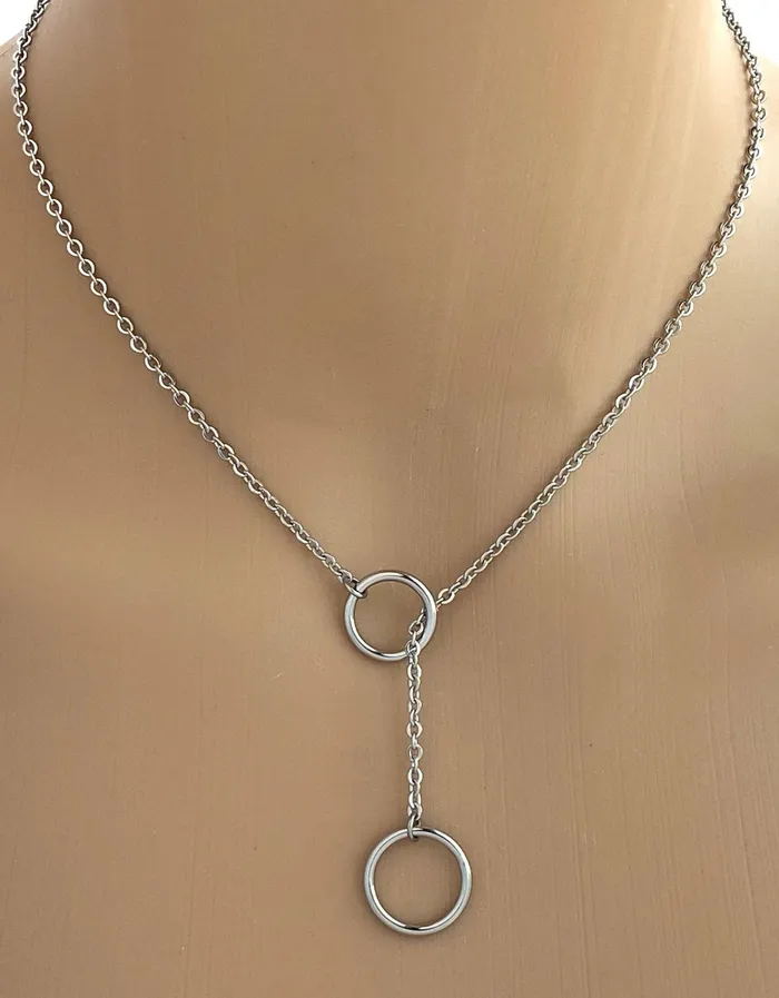 Captive Collars Rings Lariat Collar BDSM O Ring