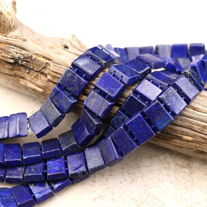 Double Drilled Blue Lapis Rectangle Two Hole Bracelet Title Beads 155 Strand Intrinsic Trading Bracelets
