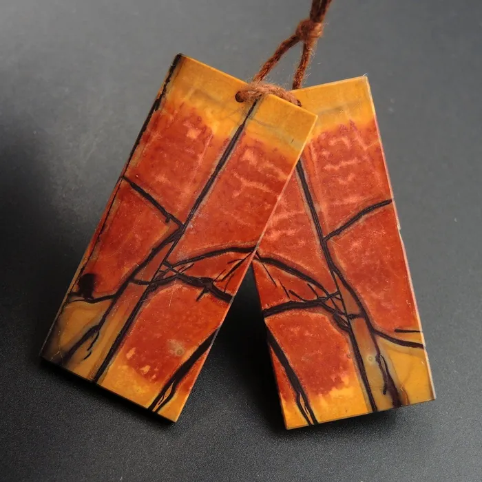 Earrings Intrinsic Trading Red Creek Jasper Earring Pair Flat Rectangle Cabochon Cab Pair Drilled Matched Earrings Natural Stone Bead Pair E2851 Earrings Intrinsic Trading Red Creek Jasper Earring Pair Flat Rectangle Cabochon Cab Pair Drilled Matched Earrings Natural Stone Bead Pair E2851