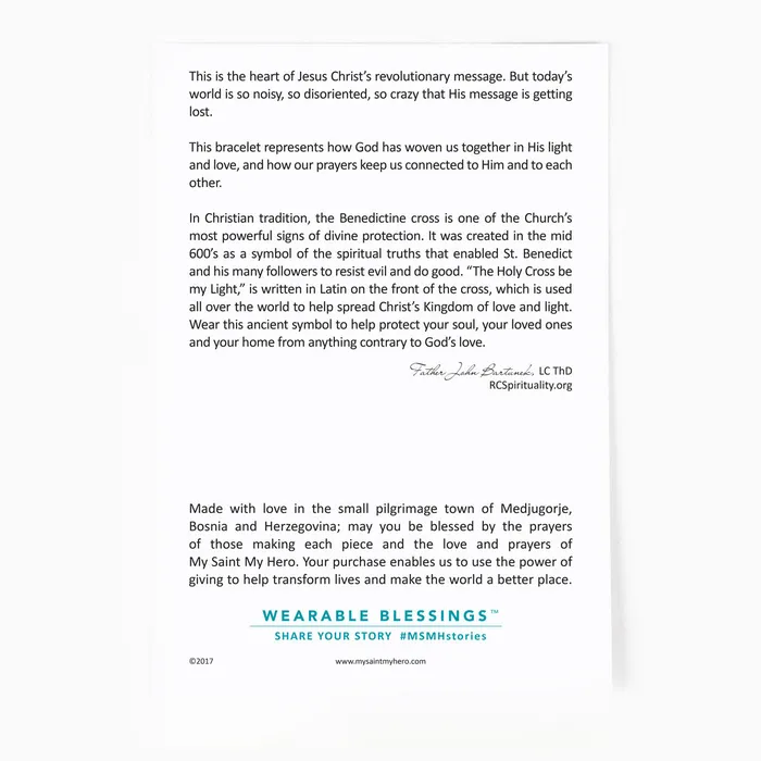 Gratitude Blessing Bracelet My Saint My Hero Bracelets