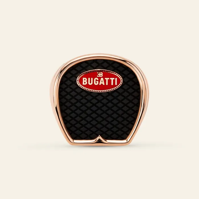 Hand crafted in 18k rose gold titanium Rings Bugatti Ring