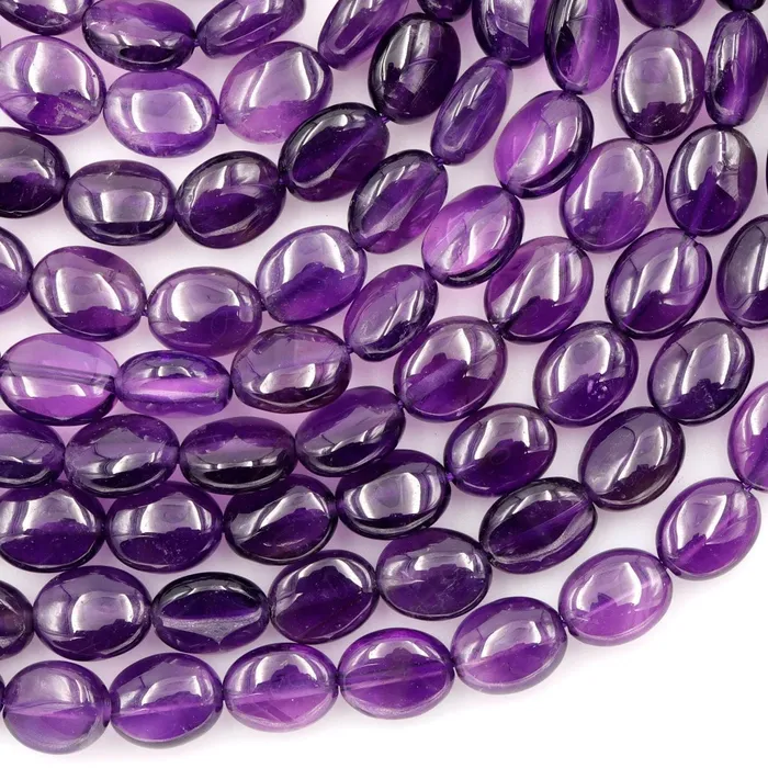 Intrinsic Trading AA Natural Amethyst Oval Beads 10mm x 8mm Smooth Nugget Good For Earrings Genuine Real Rich Purple Amethyst Gemstone Beads 16 Strand Earrings Intrinsic Trading AA Natural Amethyst Oval Beads 10mm x 8mm Smooth Nugget Good For Earrings Genuine Real Rich Purple Amethyst Gemstone Beads 16 Strand Earrings