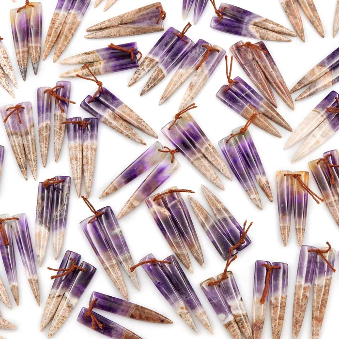 Intrinsic Trading Earrings Drilled Chevron Amethyst Earring Beads Pair Dagger Modern Long Skinny Point Triangle Cabochon Cab Pair Matched Earrings Pair Natural Gem Intrinsic Trading Earrings Drilled Chevron Amethyst Earring Beads Pair Dagger Modern Long Skinny Point Triangle Cabochon Cab Pair Matched Earrings Pair Natural Gem