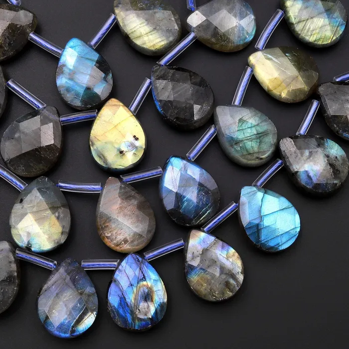Intrinsic Trading Earrings Faceted Labradorite Teardrop Briolette Beads 18x13mm Brilliant Blue Green Golden Flashes Fire Good For Earrings 155 Strand Intrinsic Trading Earrings Faceted Labradorite Teardrop Briolette Beads 18x13mm Brilliant Blue Green Golden Flashes Fire Good For Earrings 155 Strand
