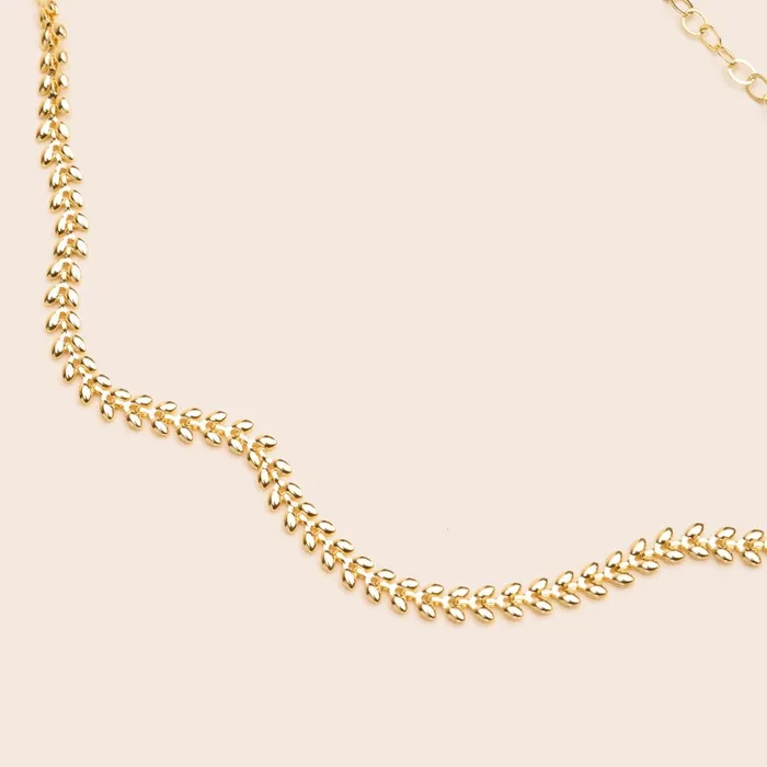 Leaf Choker Necklace Gemlet Necklaces Leaf Choker Necklace Gemlet Necklaces