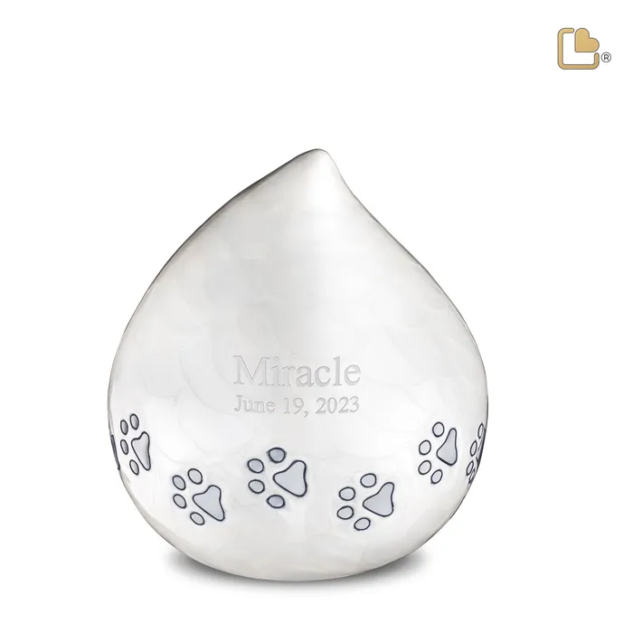 LoveUrns Pets Earrings LoveDrop Pearl Pet Cremation Urn