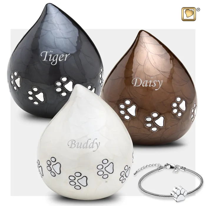 LoveUrns Pets Earrings LoveDrop Pearl Pet Cremation Urn