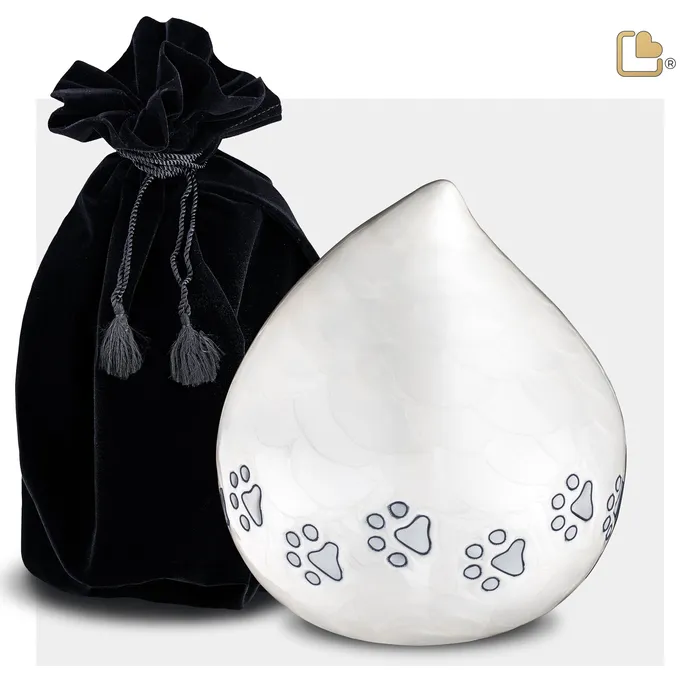 LoveUrns Pets Earrings LoveDrop Pearl Pet Cremation Urn