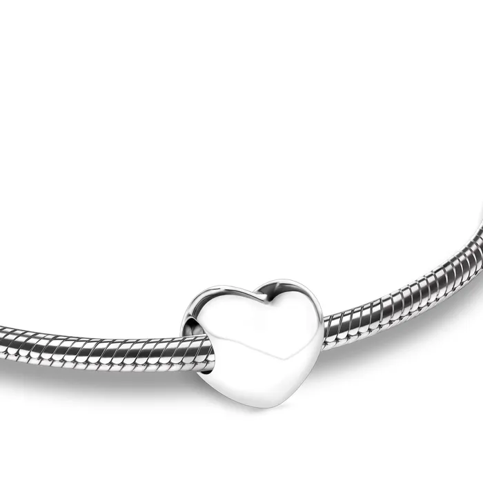 LoveUrns Treasure Bracelets LoveHeart Sterling Silver Cremation Bracelet Bead