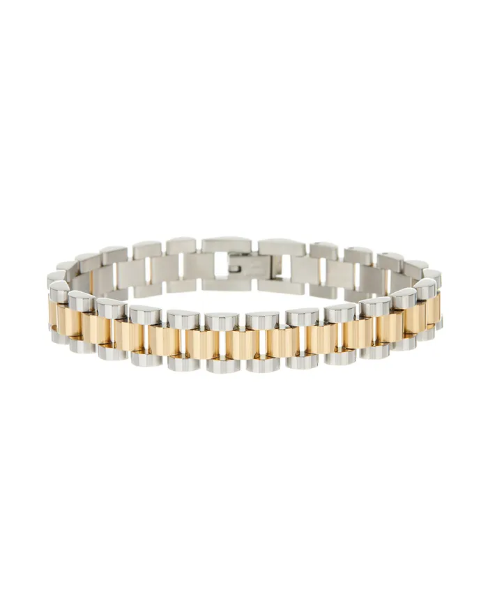 Luv Aj Bracelets Twotoned Timepiece Bracelet