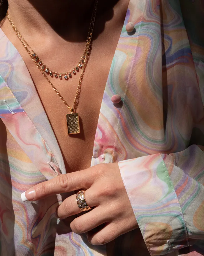 Luv Aj Necklaces Mixte Shaker Necklace Gold Luv Aj Necklaces Mixte Shaker Necklace Gold