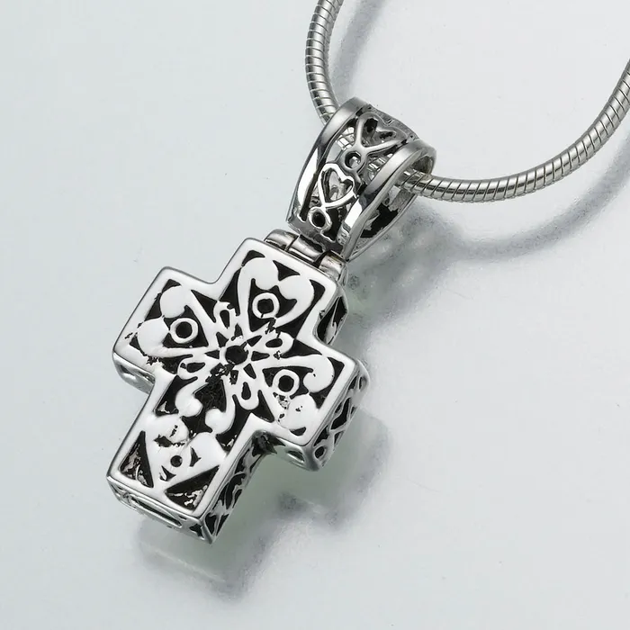 Madelyn Necklaces Sterling Silver Filigree Cross Pendant Cremation Jewelry Madelyn Necklaces Sterling Silver Filigree Cross Pendant Cremation Jewelry