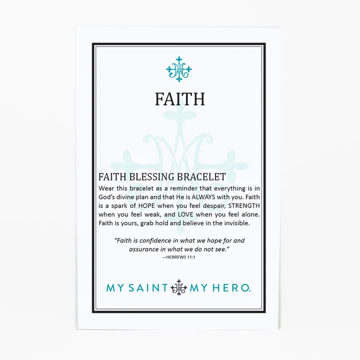 My Saint My Hero Bracelets Faith Blessing Bracelet