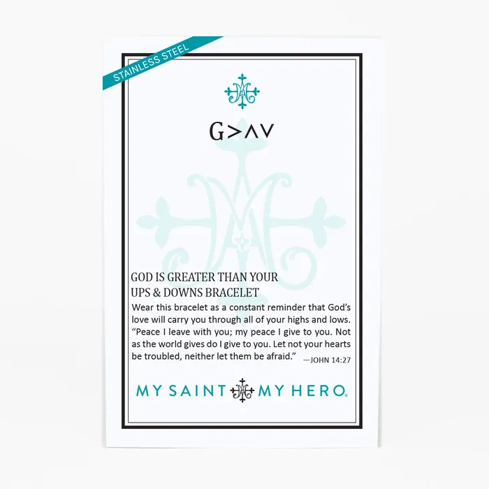My Saint My Hero Bracelets God is Greater ID Bracelet