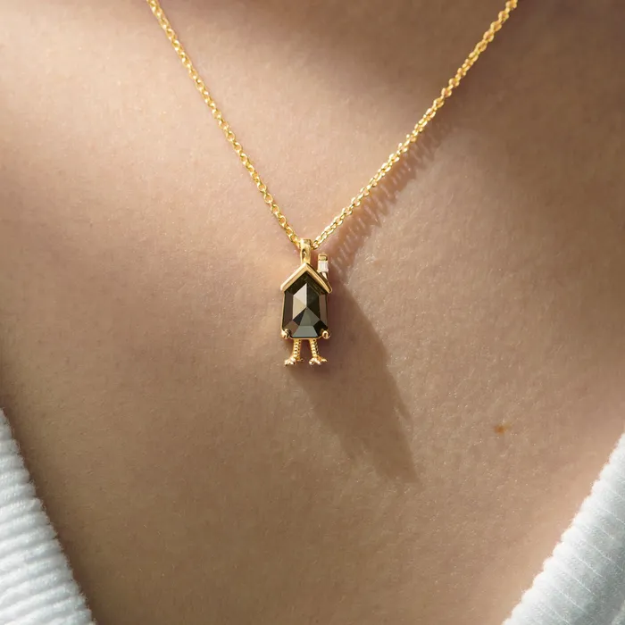 Necklaces Baba Yaga Bullet Rose Cut Diamond Necklace ARTEMER