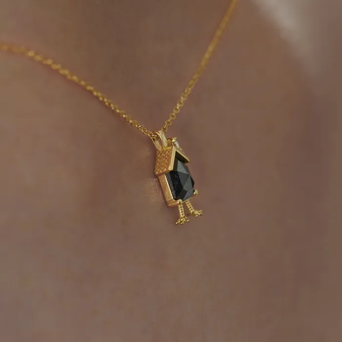 Necklaces Baba Yaga Bullet Rose Cut Diamond Necklace ARTEMER
