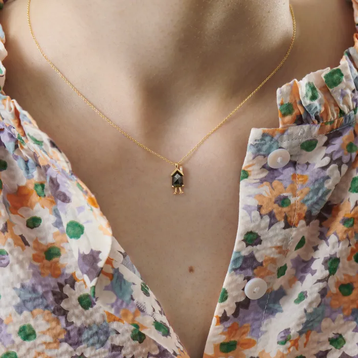 Necklaces Baba Yaga Bullet Rose Cut Diamond Necklace ARTEMER