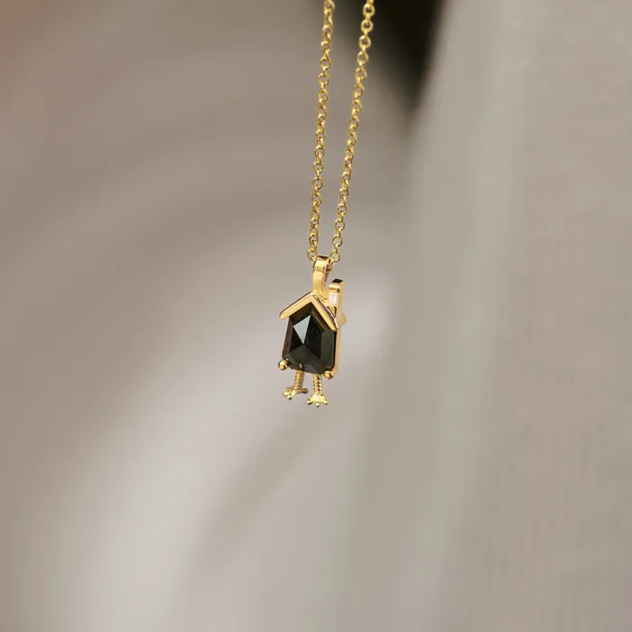 Necklaces Baba Yaga Bullet Rose Cut Diamond Necklace ARTEMER