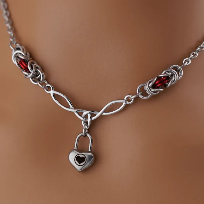 Necklaces Captive Collars Celtic Knot Engraved Owned Heart