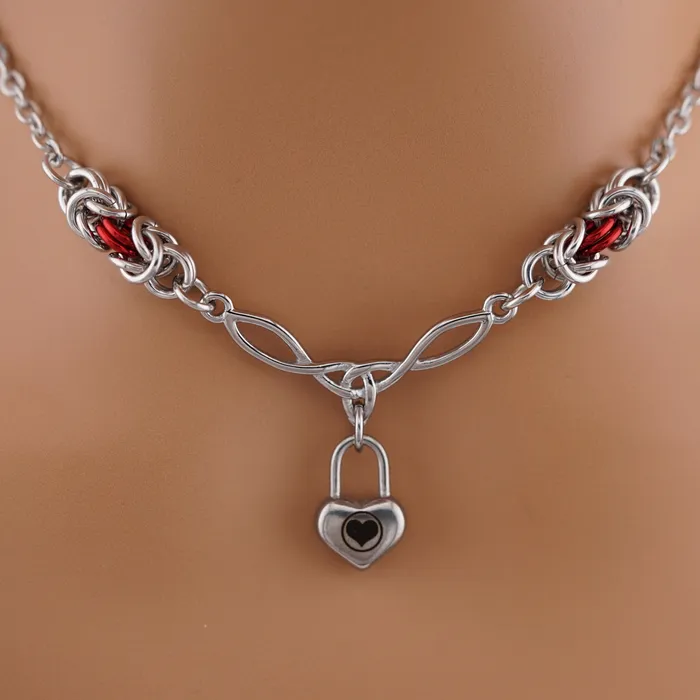 Necklaces Captive Collars Celtic Knot Engraved Owned Heart